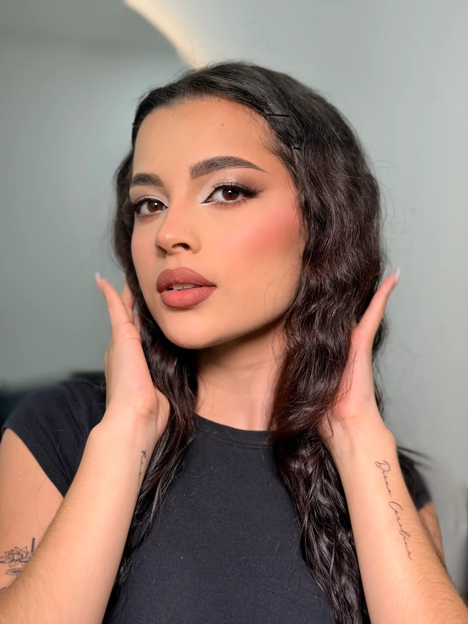 Maquillaje glam realizado por Sara